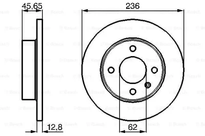 0 986 478 776 BOSCH Тормозной диск