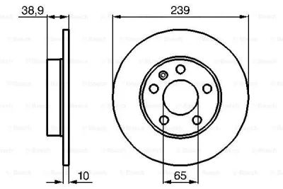 0 986 478 894 BOSCH Тормозной диск