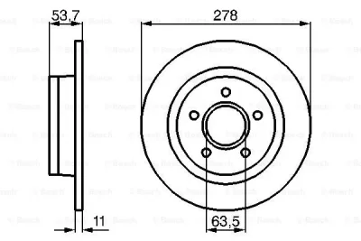 0 986 479 070 BOSCH Тормозной диск