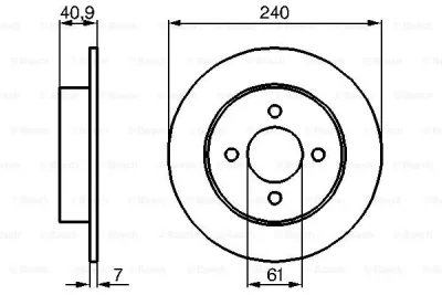 0 986 479 104 BOSCH Тормозной диск