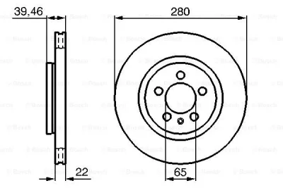 0 986 479 156 BOSCH Тормозной диск