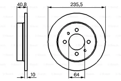 0 986 479 237 BOSCH Тормозной диск