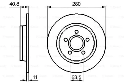 0 986 479 253 BOSCH Тормозной диск