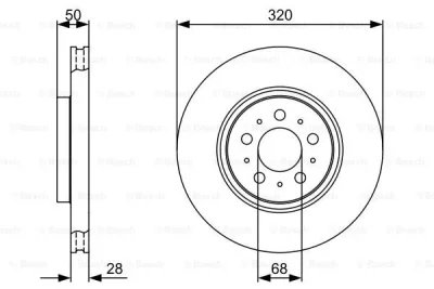 0 986 479 321 BOSCH Тормозной диск