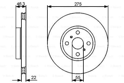 Тормозной диск BOSCH 0 986 479 431