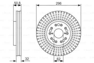 Тормозной диск BOSCH 0 986 479 485