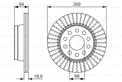 0 986 479 689 BOSCH Тормозной диск