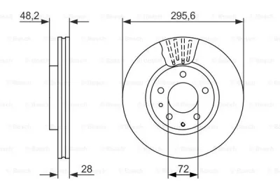 0 986 479 758 BOSCH Тормозной диск