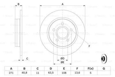 0 986 479 763 BOSCH Тормозной диск