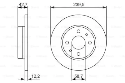 0 986 479 905 BOSCH Тормозной диск