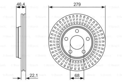 0 986 479 916 BOSCH Тормозной диск