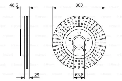 0 986 479 956 BOSCH Тормозной диск