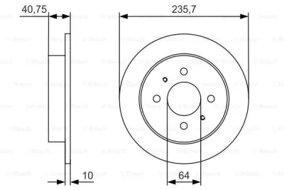 0 986 479 967 BOSCH Тормозной диск