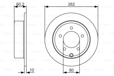 0 986 479 A39 BOSCH Тормозной диск