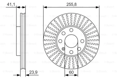 0 986 479 R76 BOSCH Тормозной диск