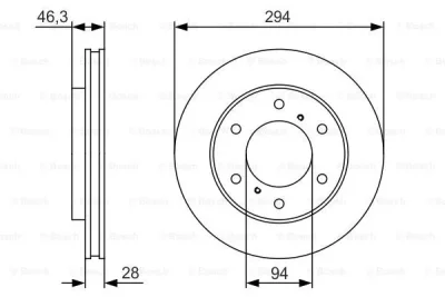 Тормозной диск BOSCH 0 986 479 S63