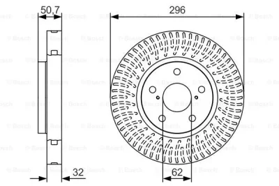 Тормозной диск BOSCH 0 986 479 T38