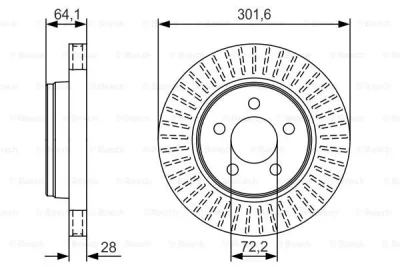 Тормозной диск BOSCH 0 986 479 U04