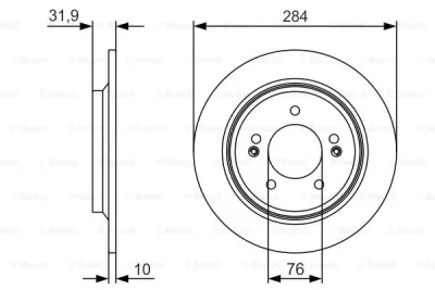 0 986 479 V09 BOSCH Тормозной диск