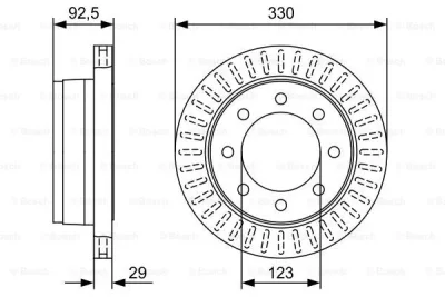 Тормозной диск BOSCH 0 986 479 W25