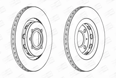 Тормозной диск CHAMPION 561608CH