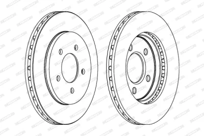 DDF1059 FERODO Тормозной диск
