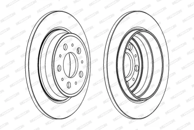 Тормозной диск FERODO DDF1079C