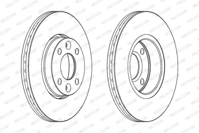 DDF120-1 FERODO Тормозной диск