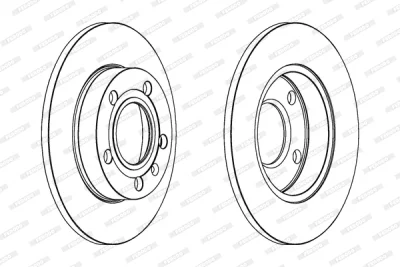 DDF1232 FERODO Тормозной диск