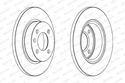 DDF1283 FERODO Тормозной диск