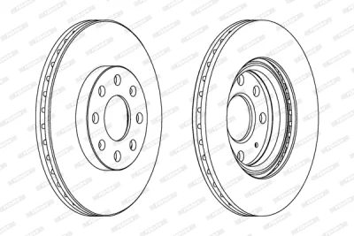 Тормозной диск FERODO DDF1304