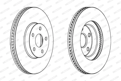 Тормозной диск FERODO DDF1484
