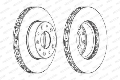 DDF1566 FERODO Тормозной диск