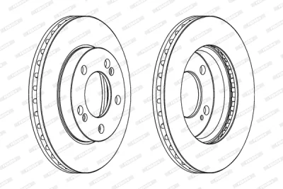 DDF1627 FERODO Тормозной диск