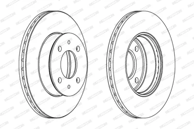 DDF1632 FERODO Тормозной диск