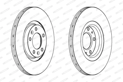 Тормозной диск FERODO DDF1652C