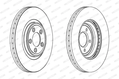 DDF1702C-1 FERODO Тормозной диск