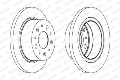 DDF1823 FERODO Тормозной диск