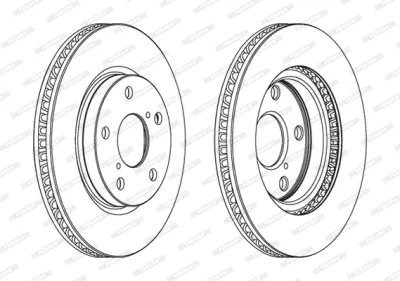 Тормозной диск FERODO DDF1838
