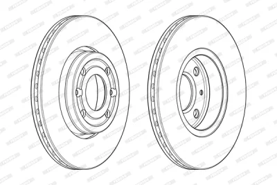 Тормозной диск FERODO DDF1978