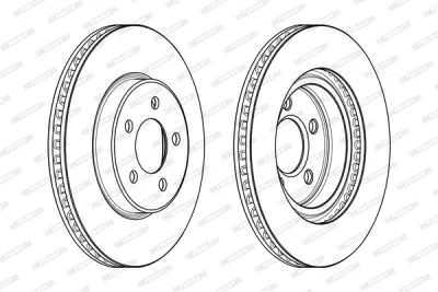 DDF2065C FERODO Тормозной диск