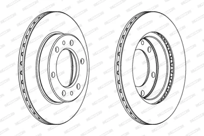 Тормозной диск FERODO DDF347