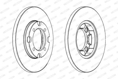 DDF376 FERODO Тормозной диск