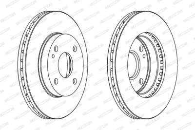 Тормозной диск FERODO DDF393C