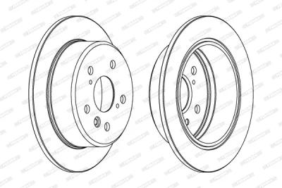 DDF684 FERODO Тормозной диск