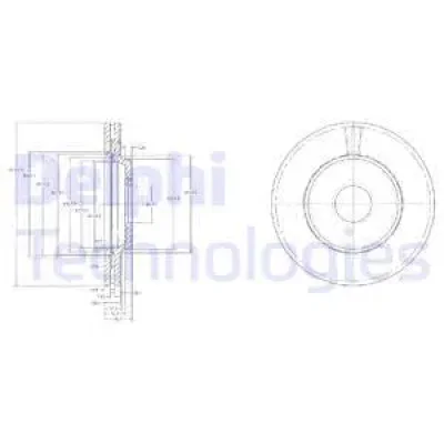 BG2419 DELPHI Тормозной диск