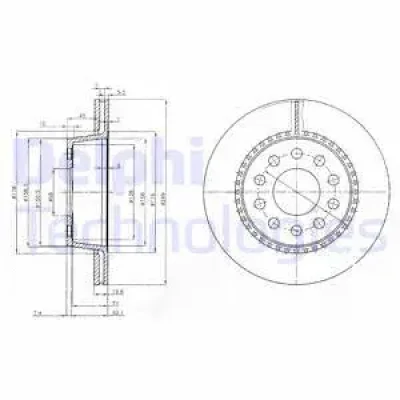 BG3029 DELPHI Тормозной диск