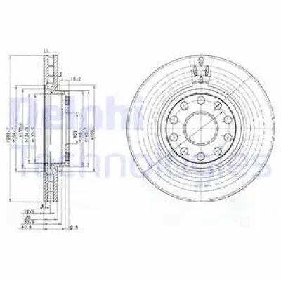 BG3078 DELPHI Тормозной диск