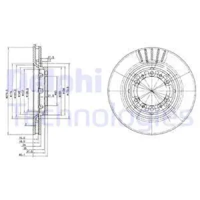 Тормозной диск DELPHI BG3115