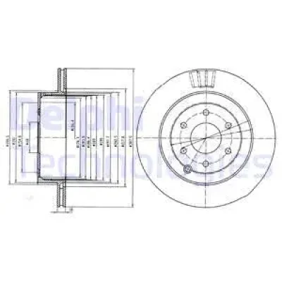 BG4174 DELPHI Тормозной диск